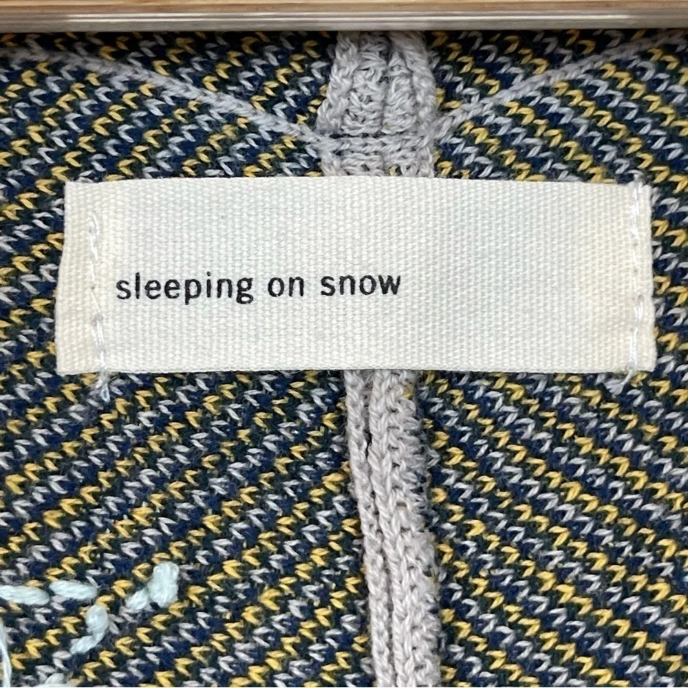 Anthropologie Sleeping On Snow Paisley Open Folklore Cardigan Size Medium Women - Picture 9 of 11